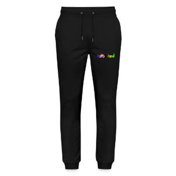 Süchtig süchtig Weltmeister Radfahrer süchtig - Stanley/Stella Unisex Bio Jogginghose Mover  - Schwarz - Vorne - Marisol (170cm) & Nik (191cm)