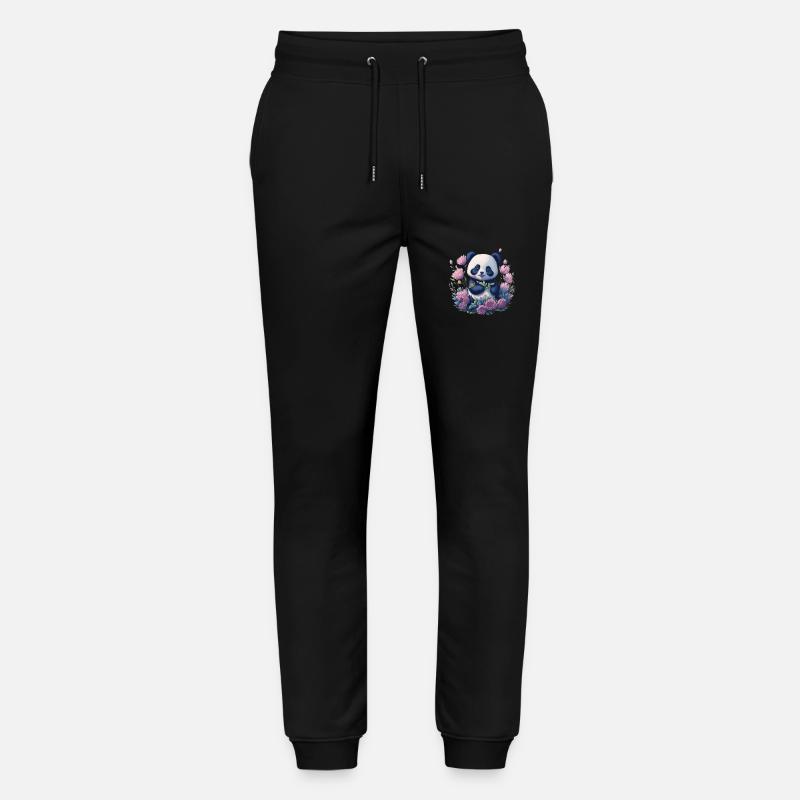 Panda - Stanley/Stella Unisex Bio Jogginghose Mover  - Schwarz