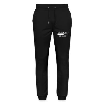Altenpfleger Spruch Lustiges Altenpfleger Geschenk - Stanley/Stella Unisex Bio Jogginghose Mover  - Schwarz - Vorne - Marisol (170cm) & Nik (191cm)