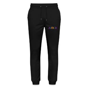 Meditation - Stanley/Stella Mover Unisex Organic Jogging Trousers - black - Front - Marisol (170cm) & Nik (191cm)