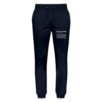 Fire Brigade Definition - Stanley/Stella Mover Unisex Organic Jogging Trousers - navy - Front - Marisol (170cm) & Nik (191cm)
