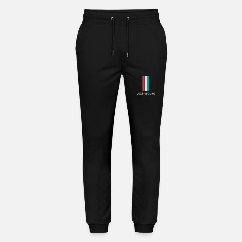 Drapeau du Luxembourg, fierté luxembourgeoise - Pantalon de jogging bio MOVER Stanley/Stella unisexe - noir