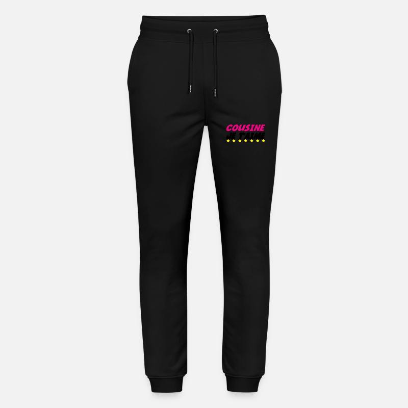 COUSIN I love you - Stanley/Stella Mover Unisex Organic Jogging Trousers - black