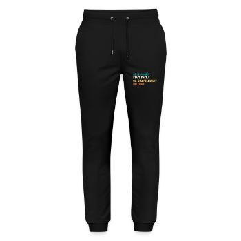 If Rugby Were Easy It Would Be Called Football - Stanley/Stella Mover Unisex Organic Jogging Trousers - black - Front - Marisol (170cm) & Nik (191cm)