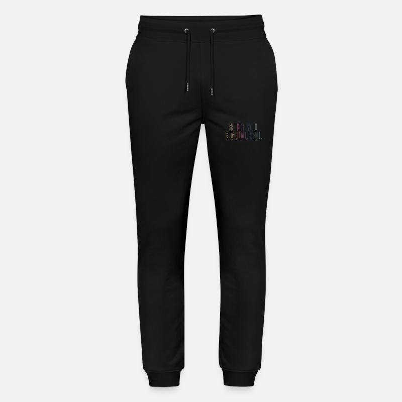 Being You Is Colourful - Stanley/Stella Unisex Bio Jogginghose Mover  - Schwarz