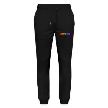 Bottom - Stanley/Stella Mover Unisex Organic Jogging Trousers - black - Front - Marisol (170cm) & Nik (191cm)