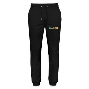 Gabon - Pantalon de jogging bio MOVER Stanley/Stella unisexe - noir - Devant - Marisol (170cm) & Nik (191cm)