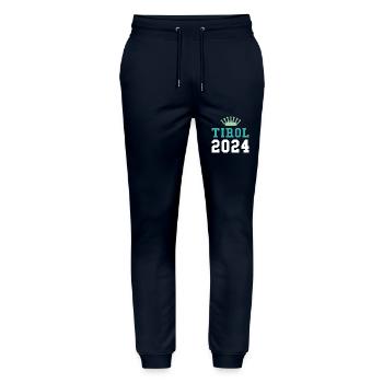 Tirol 2024 Krone - Stanley/Stella Unisex Bio Jogginghose Mover  - Navy - Vorne - Marisol (170cm) & Nik (191cm)