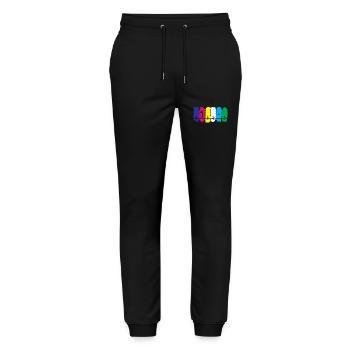 Golf Heartbeat - Stanley/Stella Mover Unisex Organic Jogging Trousers - black - Front - Marisol (170cm) & Nik (191cm)