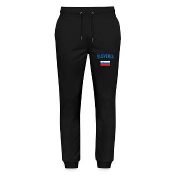 Slovenia Flag - Stanley/Stella Mover Unisex Organic Jogging Trousers - black - Front - Marisol (170cm) & Nik (191cm)