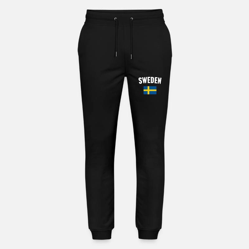 Drapeau de la Suède - Pantalon de jogging bio MOVER Stanley/Stella unisexe - noir