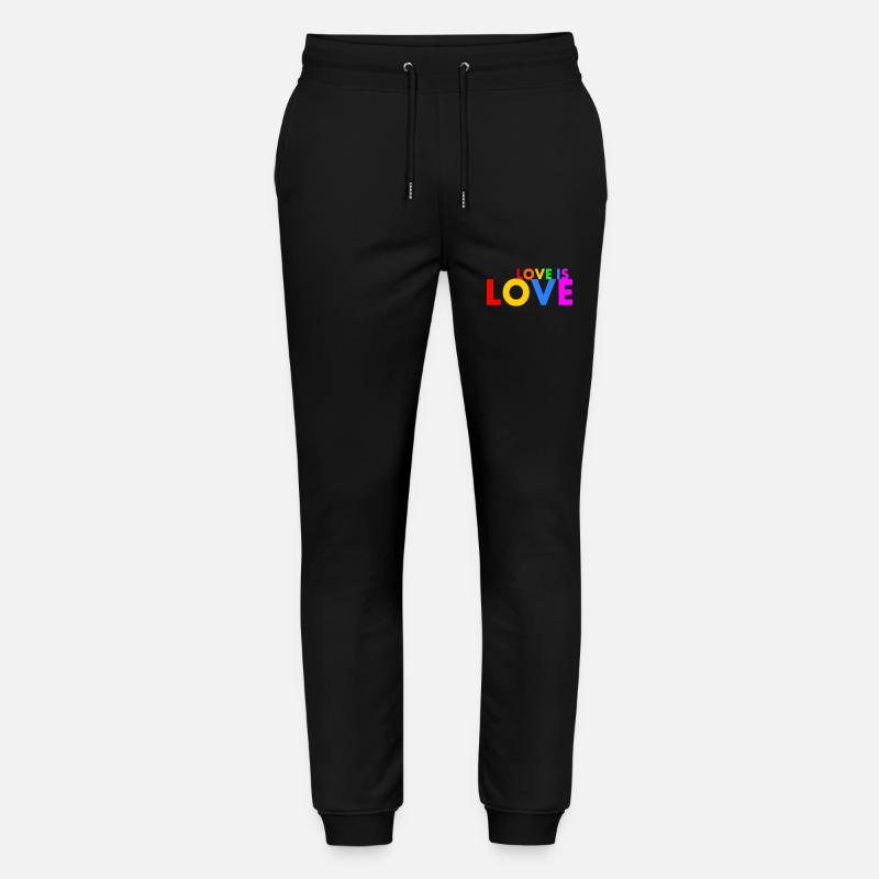Love is love - Stanley/Stella Unisex Bio Jogginghose Mover  - Schwarz