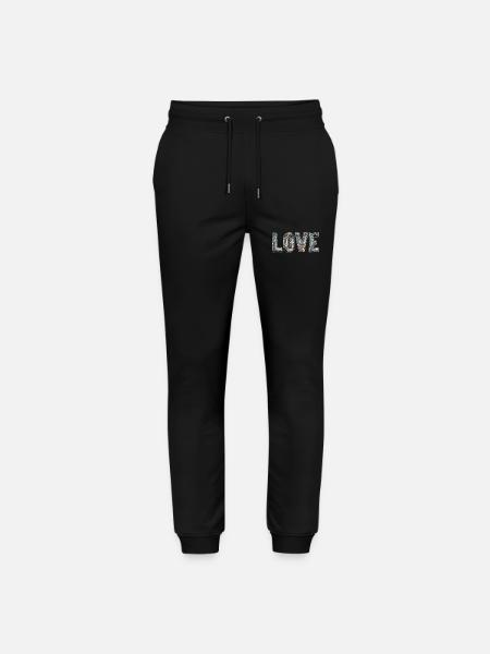 Disco Love - Stanley/Stella Mover Unisex Organic Jogging Trousers - black