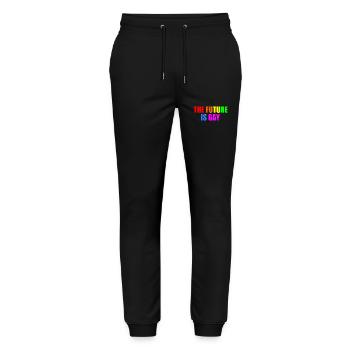 The future is gay - Stanley/Stella Mover Unisex Organic Jogging Trousers - black - Front - Marisol (170cm) & Nik (191cm)