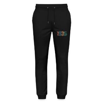 1935 Vintage Retro - Stanley/Stella Mover Unisex Organic Jogging Trousers - black - Front - Marisol (170cm) & Nik (191cm)
