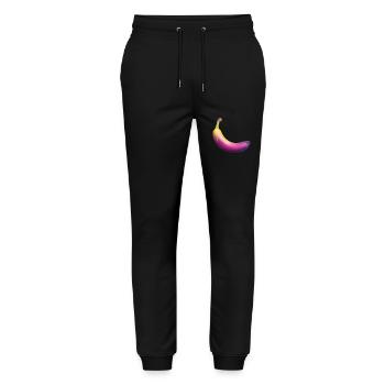 Banane - Stanley/Stella Unisex Bio Jogginghose Mover  - Schwarz - Vorne - Marisol (170cm) & Nik (191cm)