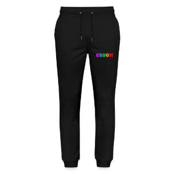 Groom - Stanley/Stella Unisex Bio Jogginghose Mover  - Schwarz - Vorne - Marisol (170cm) & Nik (191cm)