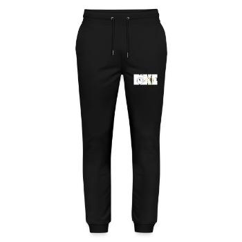 Single Speed bunt - Stanley/Stella Unisex Bio Jogginghose Mover  - Schwarz - Vorne - Marisol (170cm) & Nik (191cm)