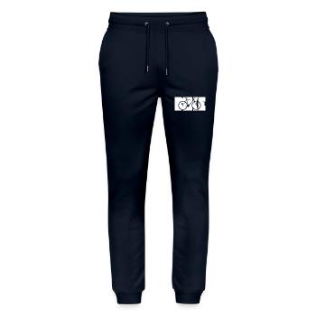 Single Speed Schatten - Stanley/Stella Unisex Bio Jogginghose Mover  - Navy - Vorne - Marisol (170cm) & Nik (191cm)