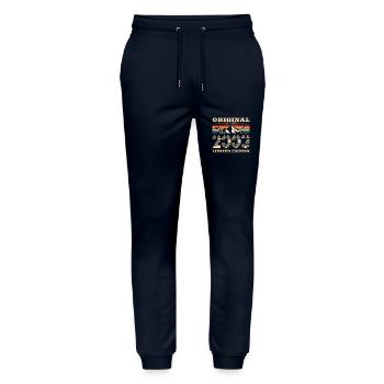 20th Birthday Original October Year 2003 - Stanley/Stella Mover Unisex Organic Jogging Trousers - navy - Front - Marisol (170cm) & Nik (191cm)