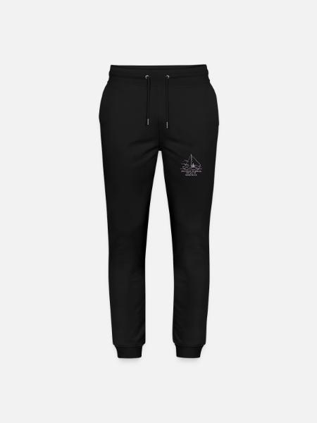 Sailing, Breathing, Calm, Sailboat - Stanley/Stella Mover Unisex Organic Jogging Trousers - black