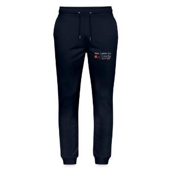 Garn Substantiv Definition Lustiges Stricken Häkeln - Stanley/Stella Unisex Bio Jogginghose Mover  - Navy - Vorne - Marisol (170cm) & Nik (191cm)