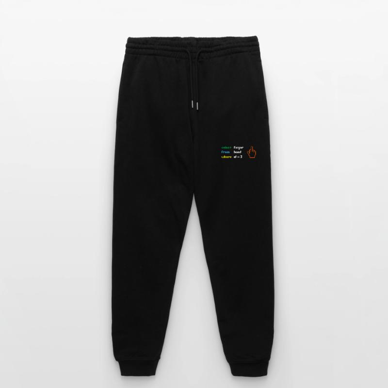Funny SQL Query : un doigt d’honneur 8 bits pour les geeks Pantalon de jogging bio MOVER Stanley/Stella unisexe