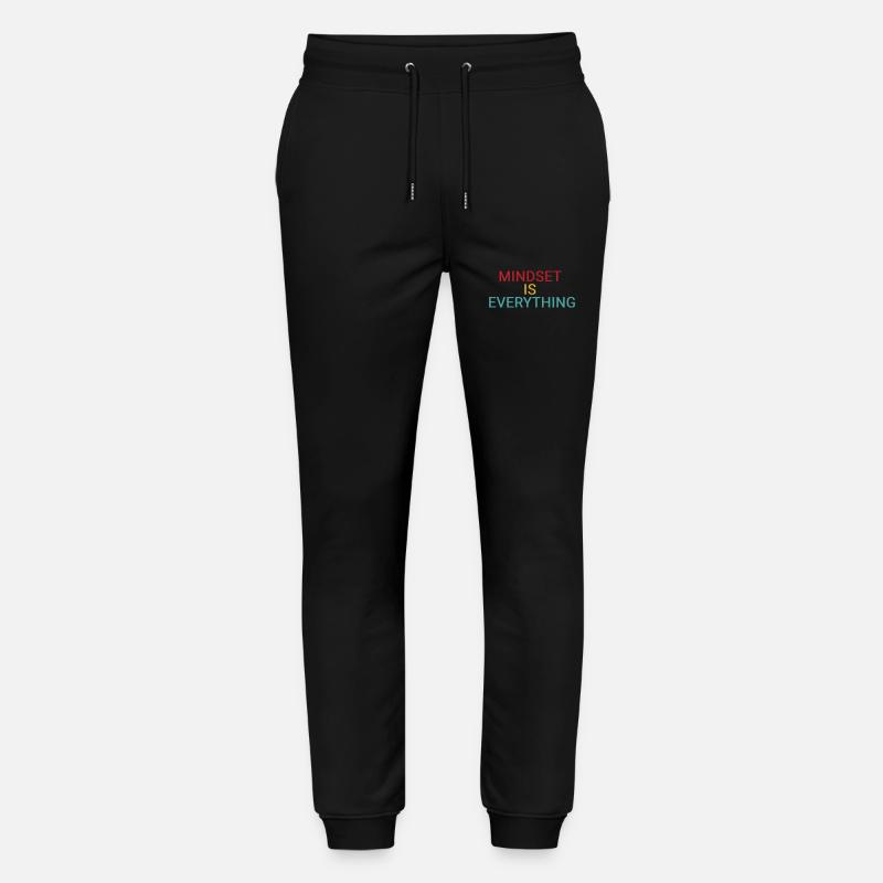 Mindset ist alles - Stanley/Stella Unisex Bio Jogginghose Mover  - Schwarz