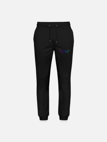 Shruggie Rainbow bluelila - Stanley/Stella Mover Unisex Organic Jogging Trousers - black
