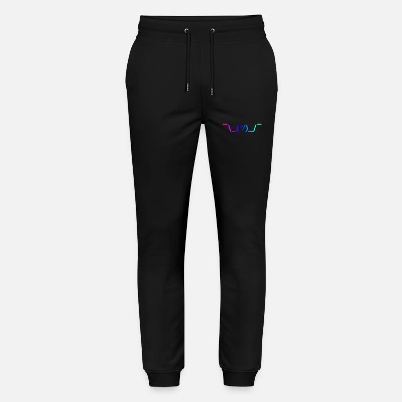 Shruggie Rainbow blaulila - Stanley/Stella Unisex Bio Jogginghose Mover  - Schwarz