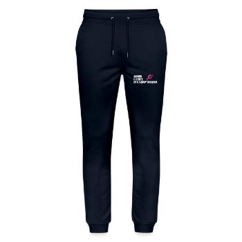 Sorry I Can't Comp Season Dancing - Pantalon de jogging bio MOVER Stanley/Stella unisexe - marine - Devant - Marisol (170cm) & Nik (191cm)