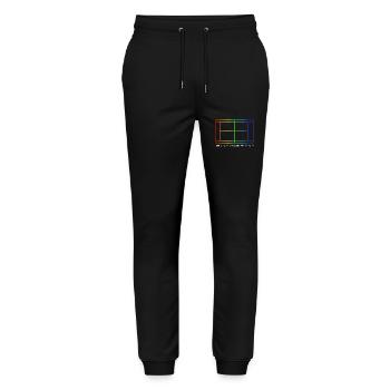 Tennis Match ball Tennis court Tennis court - Stanley/Stella Mover Unisex Organic Jogging Trousers - black - Front - Marisol (170cm) & Nik (191cm)