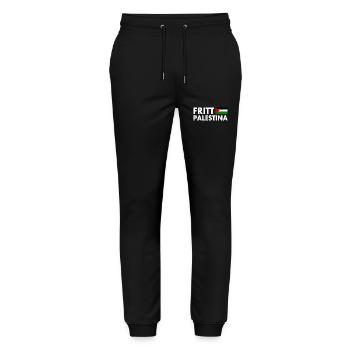 fritt palestina - Stanley/Stella Mover Unisex Organic Jogging Trousers - black - Front - Marisol (170cm) & Nik (191cm)