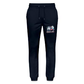 Am-Boo-Lance Krankenwagenfahrer Rettungssanitäter EMS Hallo - Stanley/Stella Unisex Bio Jogginghose Mover  - Navy - Vorne - Marisol (170cm) & Nik (191cm)
