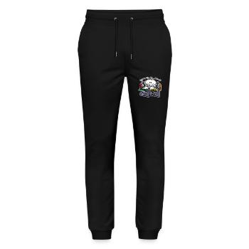 ADHD Crayons - Stanley/Stella Mover Unisex Organic Jogging Trousers - black - Front - Marisol (170cm) & Nik (191cm)