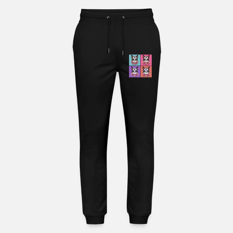 Kawaii Katze Zuckerschädel - Stanley/Stella Unisex Bio Jogginghose Mover  - Schwarz