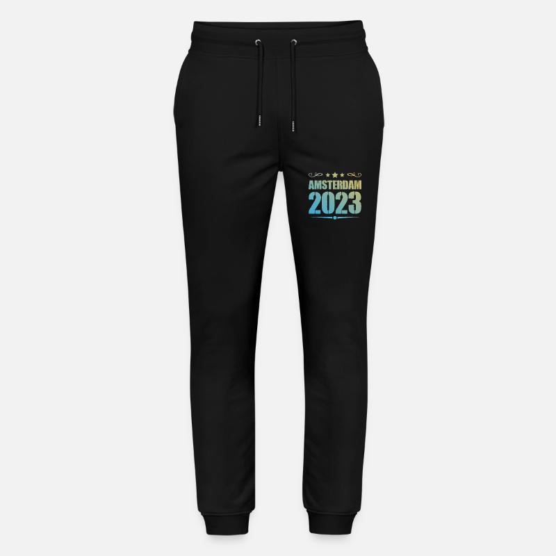 Amsterdam 2023 - Stanley/Stella Unisex Bio Jogginghose Mover  - Schwarz
