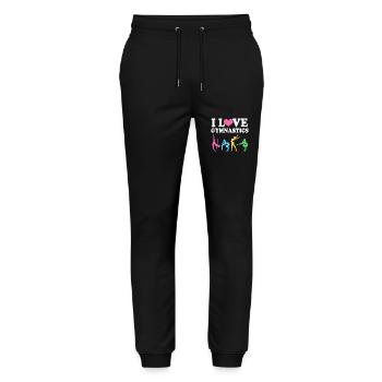Turner Leichtathletik Gymnastik - Stanley/Stella Unisex Bio Jogginghose Mover  - Schwarz - Vorne - Marisol (170cm) & Nik (191cm)