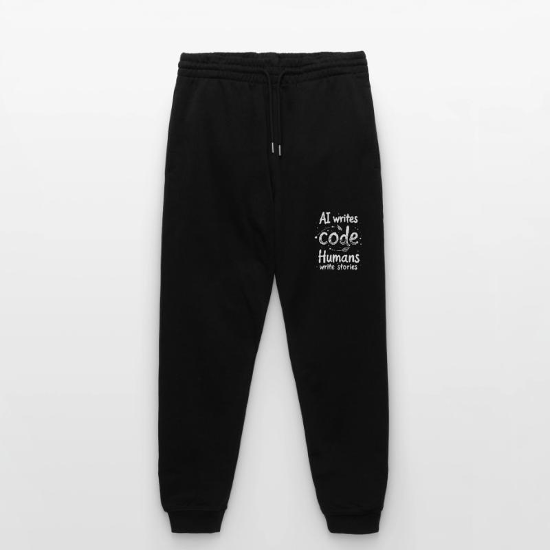 AI Writes Code - Humans Write Stories Stanley/Stella Mover Unisex Organic Jogging Trousers