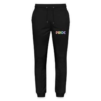 PRIDE Regenbogen LGBTQ schwul - Stanley/Stella Unisex Bio Jogginghose Mover  - Schwarz - Vorne - Marisol (170cm) & Nik (191cm)