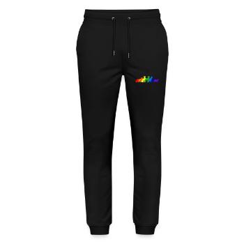 Regenbogen der Katzen - Stanley/Stella Unisex Bio Jogginghose Mover  - Schwarz - Vorne - Marisol (170cm) & Nik (191cm)
