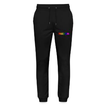 Freedom - Stanley/Stella Mover Unisex Organic Jogging Trousers - black - Front - Marisol (170cm) & Nik (191cm)