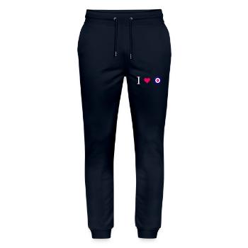 Curling, Curling, Curler, Curling-Love - Stanley/Stella Mover Unisex Organic Jogging Trousers - navy - Front - Marisol (170cm) & Nik (191cm)