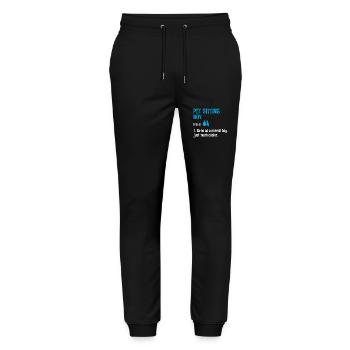 Pet Sitting Boy Pet Sitter Dog and Cat Sitters Dog - Stanley/Stella Mover Unisex Organic Jogging Trousers - black - Front - Marisol (170cm) & Nik (191cm)