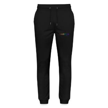 LGBTQIA+ - Stanley/Stella Mover Unisex Organic Jogging Trousers - black - Front - Marisol (170cm) & Nik (191cm)