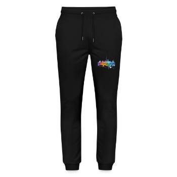 Takatsuki - Stanley/Stella Mover Unisex Organic Jogging Trousers - black - Front - Marisol (170cm) & Nik (191cm)