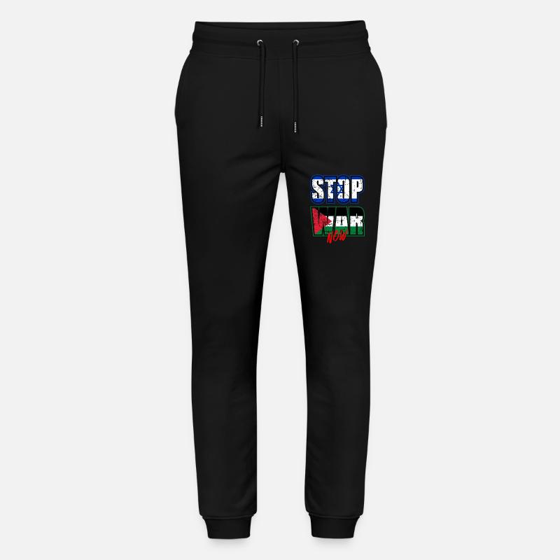 Stop War Now - Stanley/Stella Unisex Bio Jogginghose Mover  - Schwarz