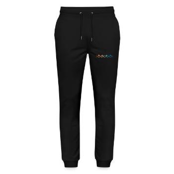 the Tractor is in my DNA - Stanley/Stella Mover Unisex Organic Jogging Trousers - black - Front - Marisol (170cm) & Nik (191cm)