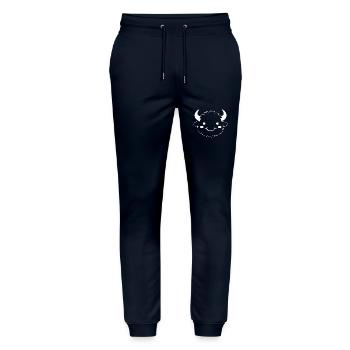 Buffalo - Stanley/Stella Mover Unisex Organic Jogging Trousers - navy - Front - Marisol (170cm) & Nik (191cm)