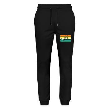 Harmonica Harmonica - Pantalon de jogging bio MOVER Stanley/Stella unisexe - noir - Devant - Marisol (170cm) & Nik (191cm)